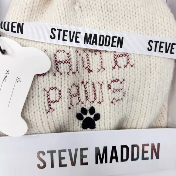 NWT Steve Madden 3 piece pet lovers set winter hat dog sweater poop bag pouch - Picture 2 of 4